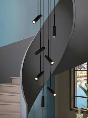 Contemporary Staircase Long Chandelier Modern Chandelier