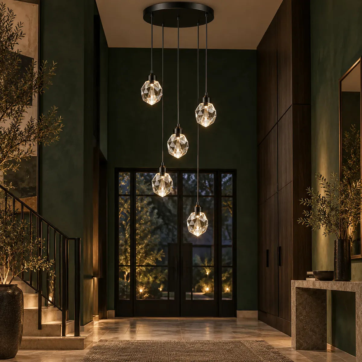 Crystal Staircase Chandelier Modern Chandelier