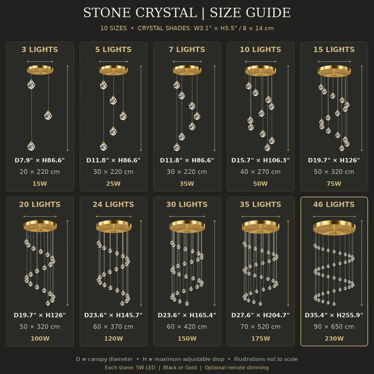 Crystal Staircase Chandelier Modern Chandelier