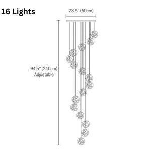 Danny Stairway Lighting Chandelier Modern Chandelier