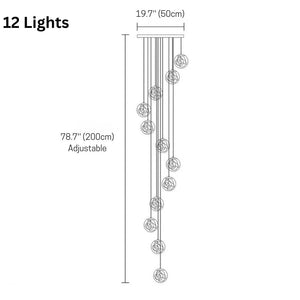 Danny Stairway Lighting Chandelier Modern Chandelier