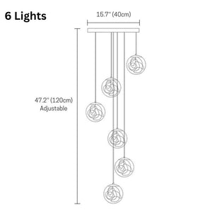 Danny Stairway Lighting Chandelier Modern Chandelier