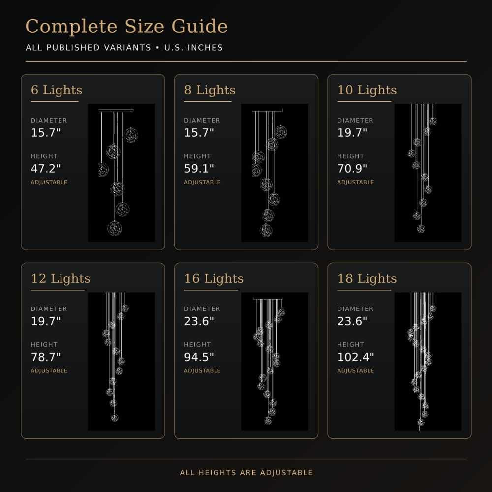 Danny Stairway Lighting Chandelier Modern Chandelier