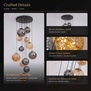 Danny Stairway Lighting Chandelier Modern Chandelier