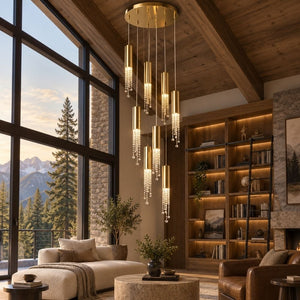 Dash Crystal Staircase Chandelier Modern Chandelier