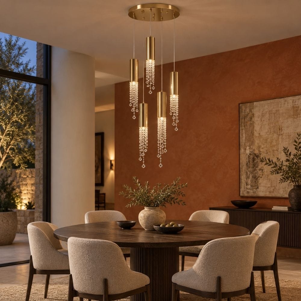 Dash Crystal Staircase Chandelier Modern Chandelier