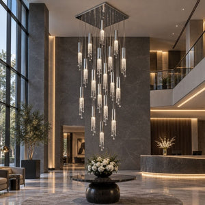 Dash Crystal Staircase Chandelier Modern Chandelier