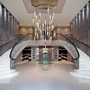 Dash Crystal Staircase Chandelier Modern Chandelier