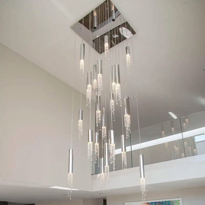 Dash Crystal Staircase Chandelier Modern Chandelier