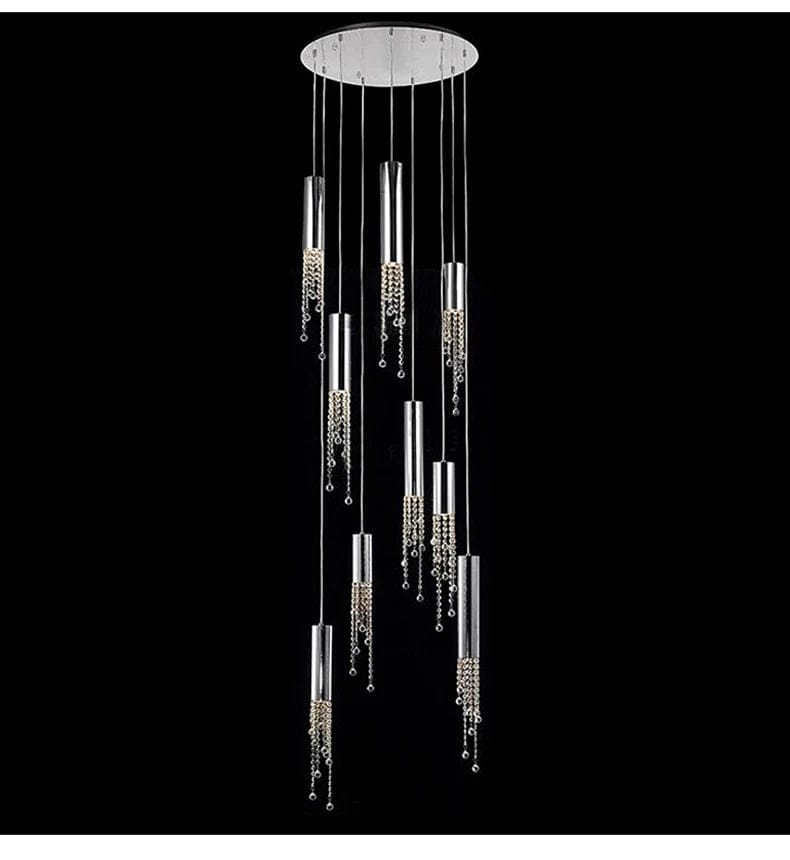 Dash Crystal Staircase Chandelier Modern Chandelier