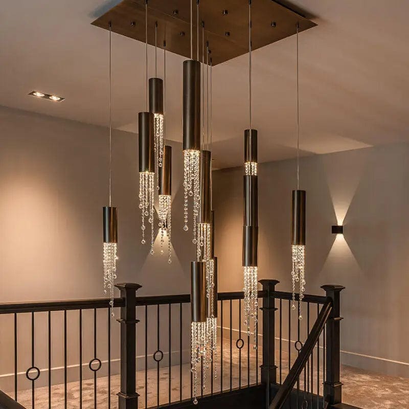 Dash Crystal Staircase Chandelier Modern Chandelier