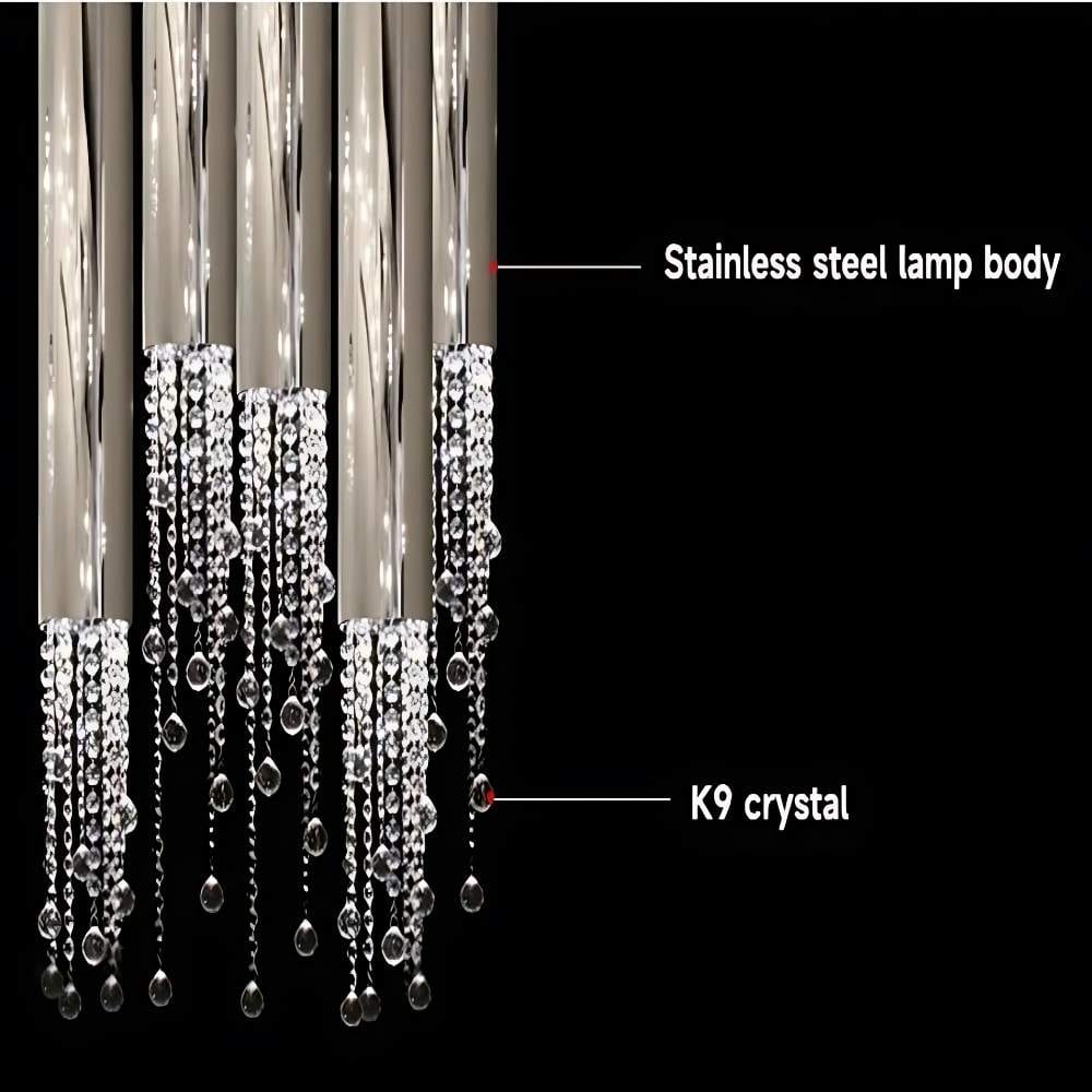 Dash Crystal Staircase Chandelier Modern Chandelier