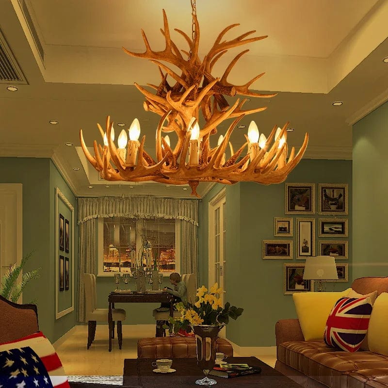 Dennis Faux Antler Chandelier Modern Chandelier