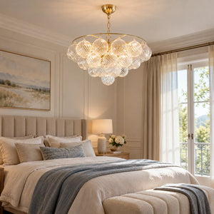 Dove Glass Bubble Light Fixture Modern Chandelier