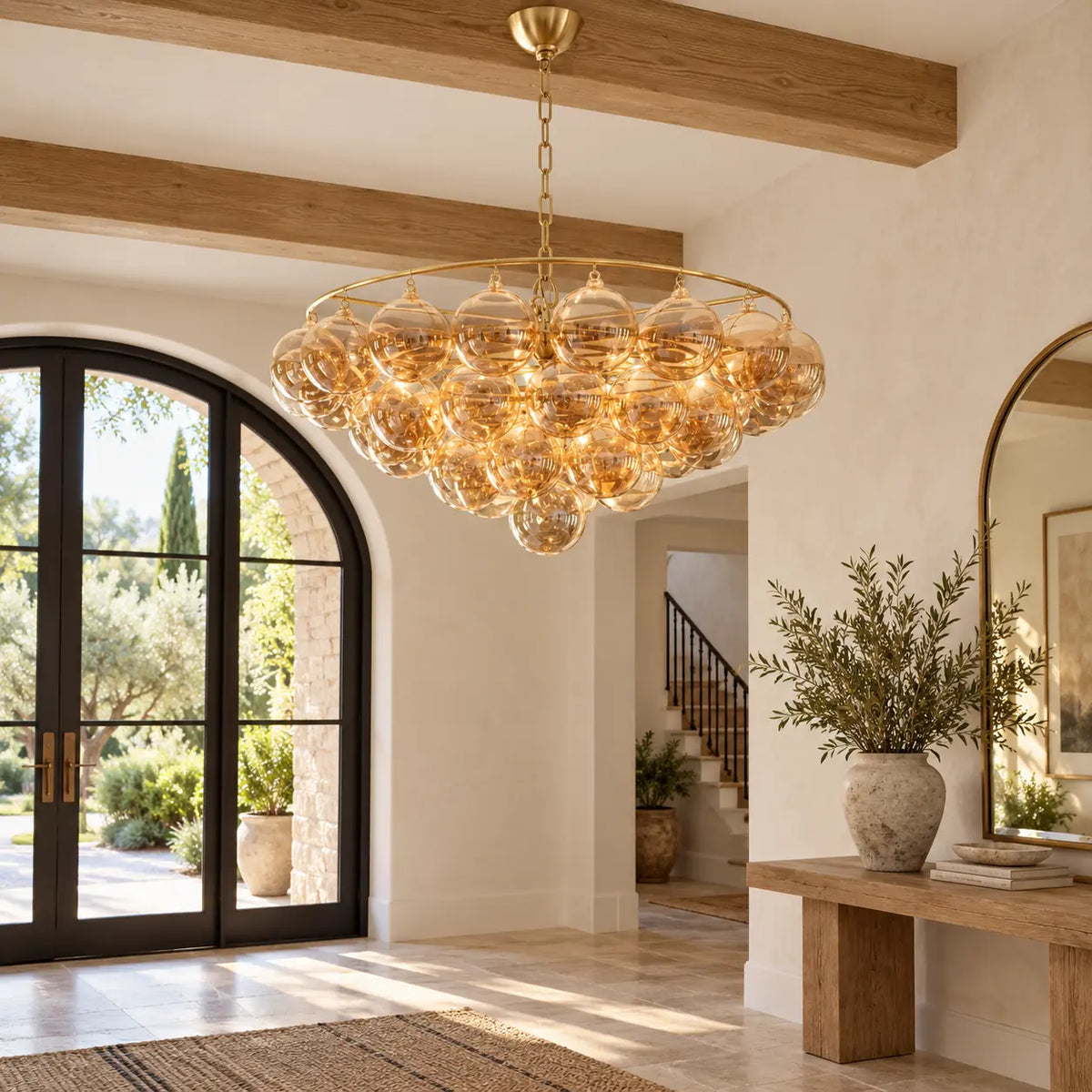 Dove Glass Bubble Light Fixture Modern Chandelier