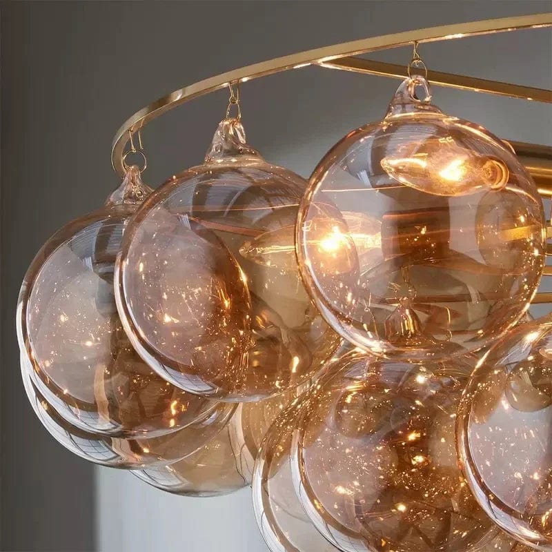 Dove Glass Bubble Light Fixture Modern Chandelier