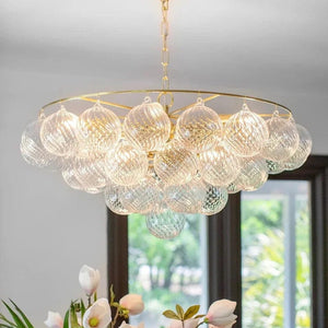 Dove Glass Bubble Light Fixture Modern Chandelier