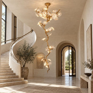 Edenora Floral Branch Staircase Chandelier Modern Chandelier