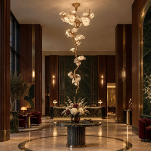 Edenora Floral Branch Staircase Chandelier Modern Chandelier