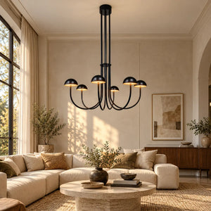 Edrissa Mid-Century Dome LED Chandelier Modern Chandelier