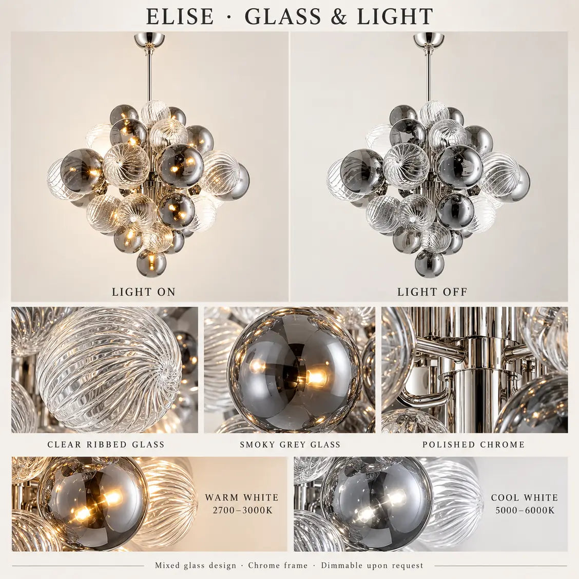 Elise Sputnik Bubble Chandelier Modern Chandelier