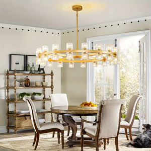 Eliza Crystal Circle Chandelier Modern Chandelier