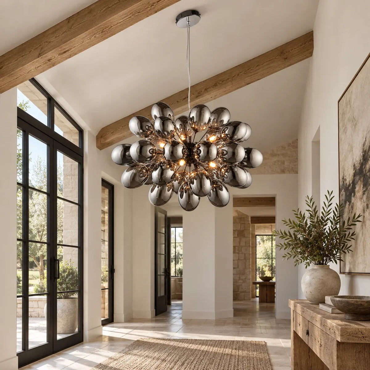 Ellen Black Bubble Chandelier Modern Chandelier