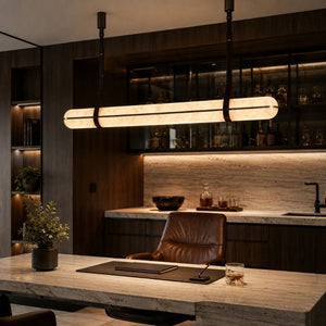 Elvara Marble Linear Pendant Light Modern Chandelier