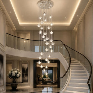 Emma Crystal Staircase Chandelier Modern Chandelier