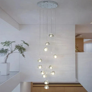 Emma Crystal Staircase Chandelier Modern Chandelier