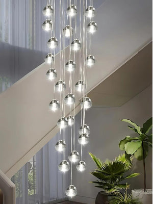 Emma Crystal Staircase Chandelier Modern Chandelier