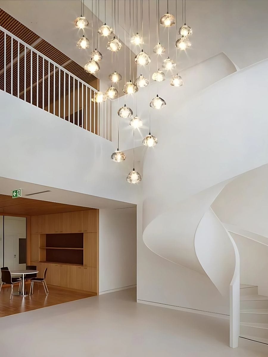 Emma Crystal Staircase Chandelier Modern Chandelier