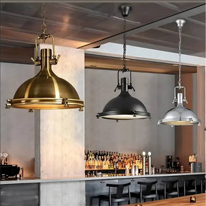 Evan Retro Pendant Light Black / Warm White 3000K Modern Chandelier