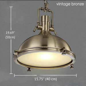 Evan Retro Pendant Light Bronze / Warm White 3000K Modern Chandelier