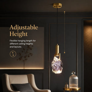 Fable Cut Crystal Pendant Light Modern Chandelier