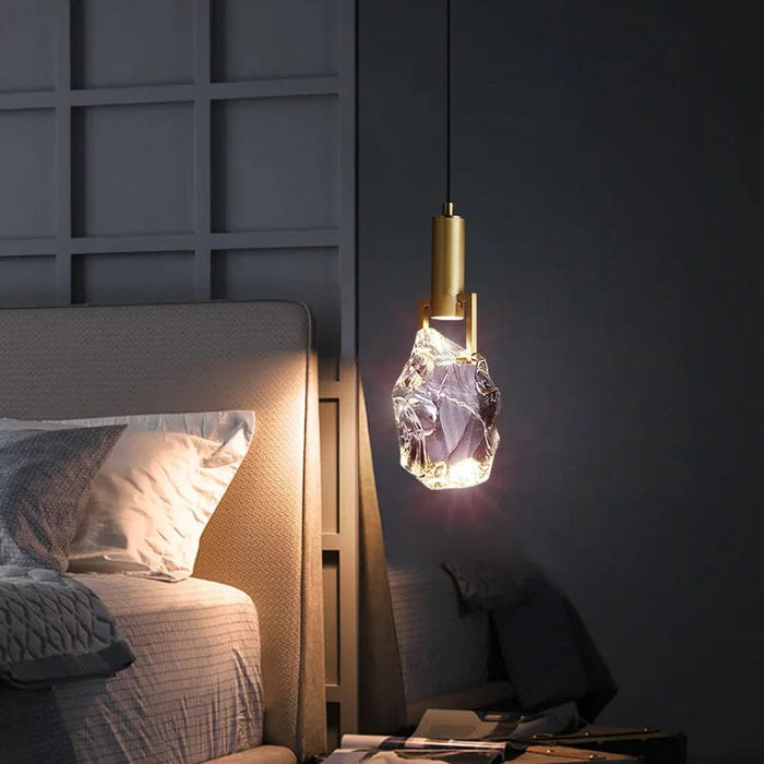 Fable Cut Crystal Pendant Light dining accent statement