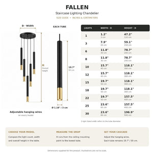 Fallen Staircase Lighting Chandelier Modern Chandelier