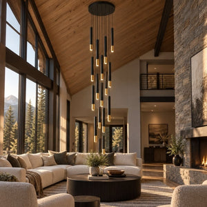 Fallen Staircase Lighting Chandelier 25 / Warm White 3000K Modern Chandelier