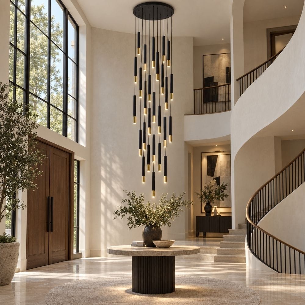 Fallen Staircase Lighting Chandelier 6 / Warm White 3000K Modern Chandelier