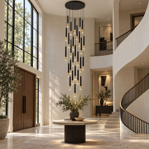 Fallen Staircase Lighting Chandelier 6 / Warm White 3000K Modern Chandelier