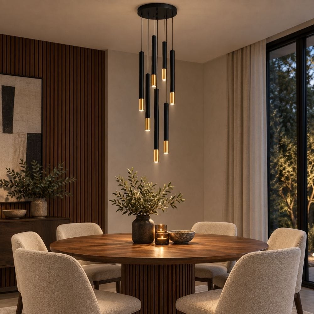 Fallen Staircase Lighting Chandelier 8 / Warm White 3000K Modern Chandelier