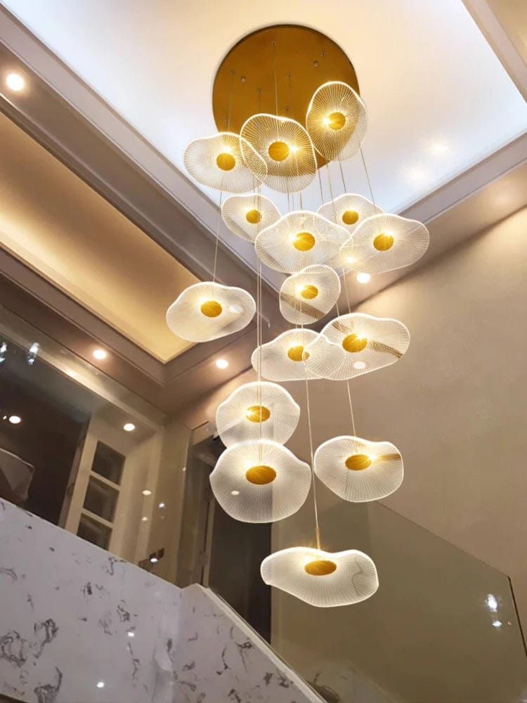 Fleur Contemporary Staircase Chandelier Modern Chandelier