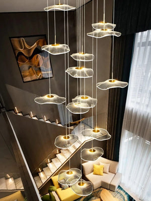 Fleur Contemporary Staircase Chandelier Modern Chandelier