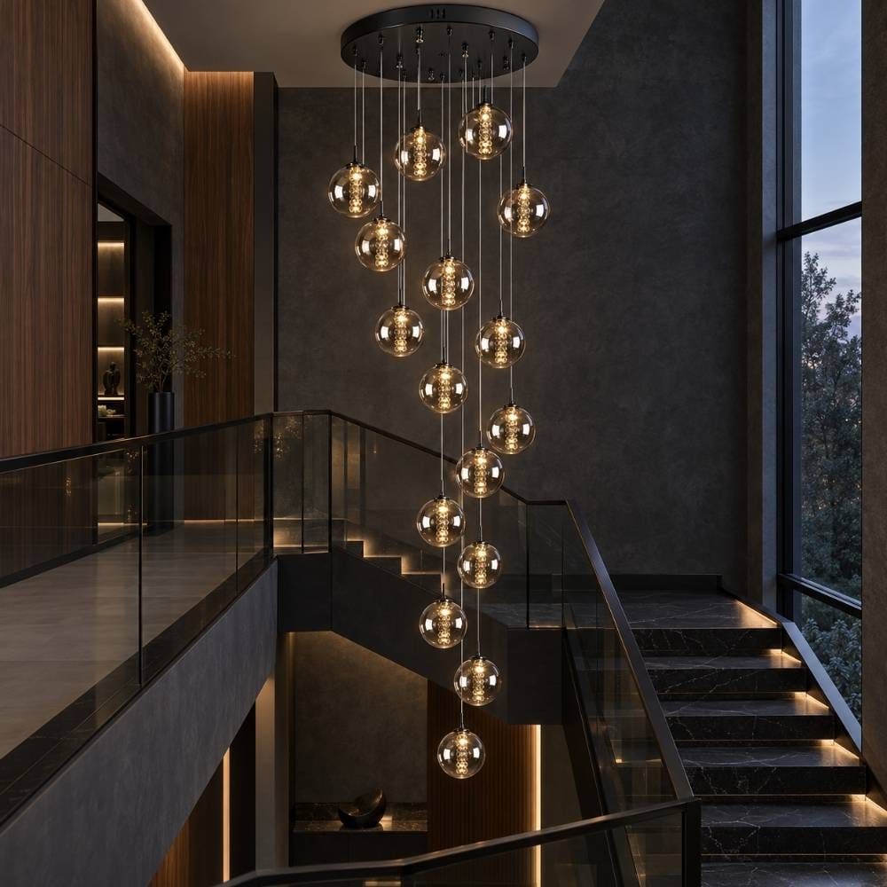 Flow High Ceiling Chandelier Modern Chandelier