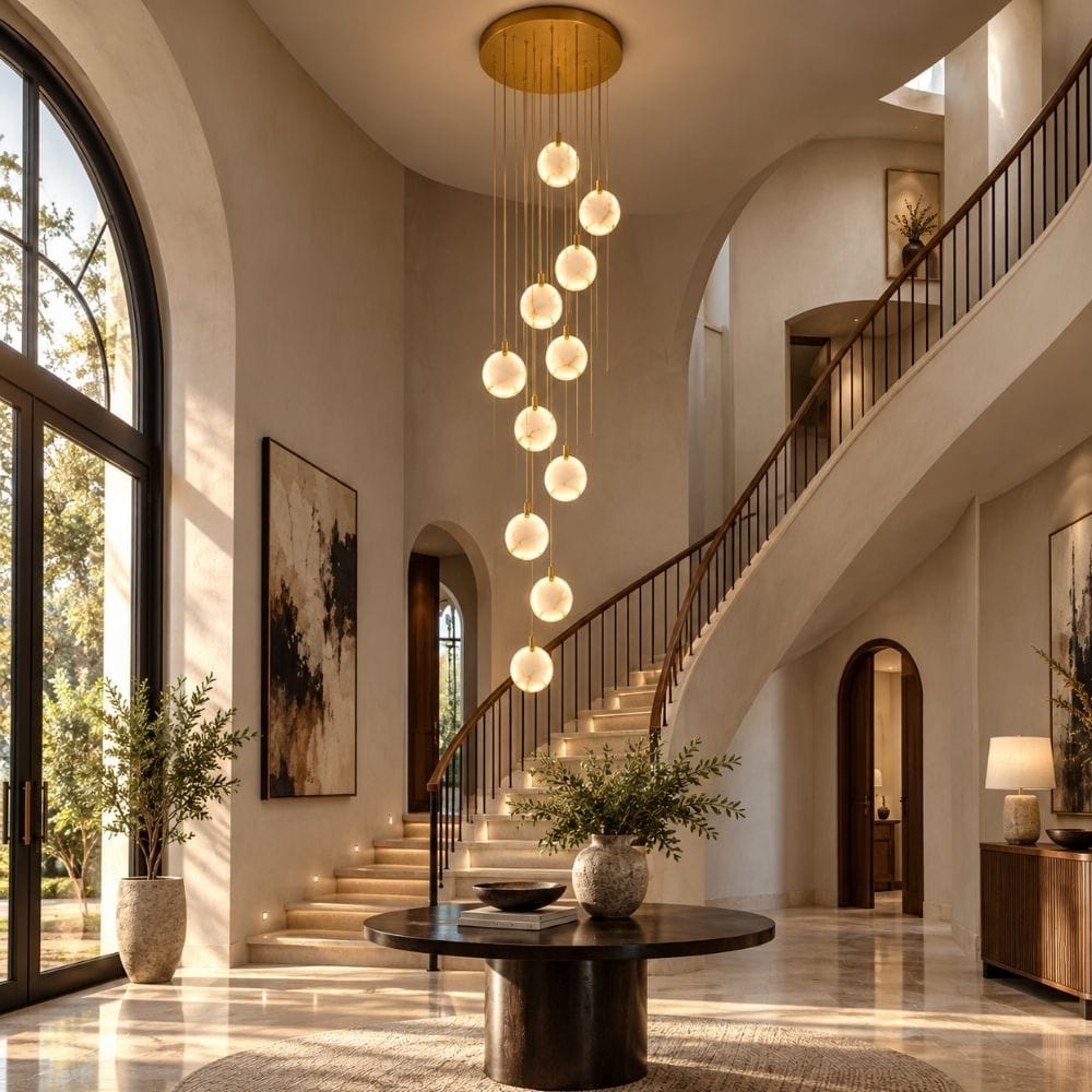 Gaia Marble Staircase Chandelier Modern Chandelier