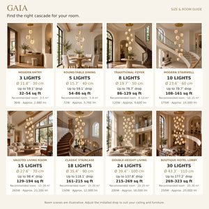 Gaia Marble Staircase Chandelier Modern Chandelier