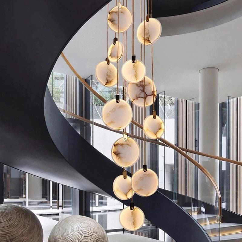 Gaia Marble Staircase Chandelier Modern Chandelier