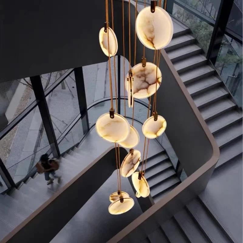 Gaia Marble Staircase Chandelier Modern Chandelier