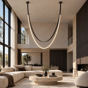 Gale Leather Belt Chandelier Modern Chandelier