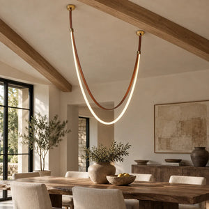 Gale Leather Belt Chandelier Modern Chandelier